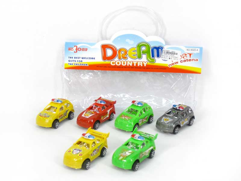 Pull Back Police Car(6in1) toys