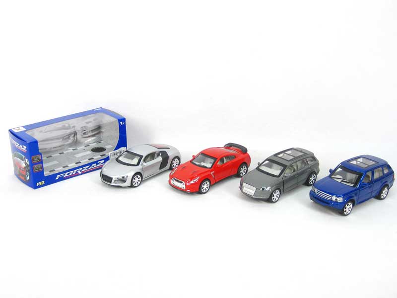 1:32 Die Cast Sports Car Pull Back(4S4C) toys