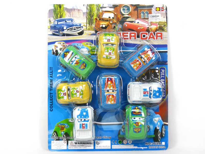 Pull Back Cartoon Car(8in1) toys