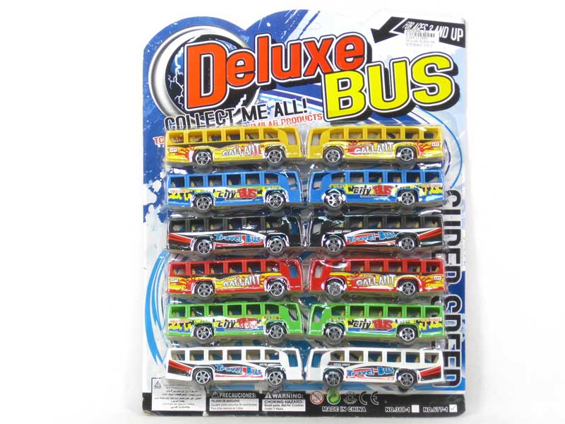 Pull Back Bus(12in1) toys