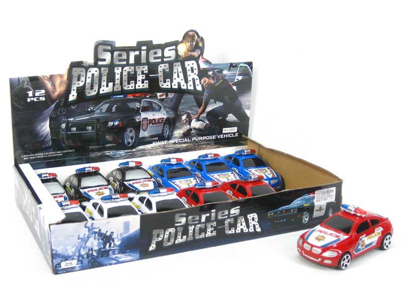 Pull Back Police Car(12in1) toys