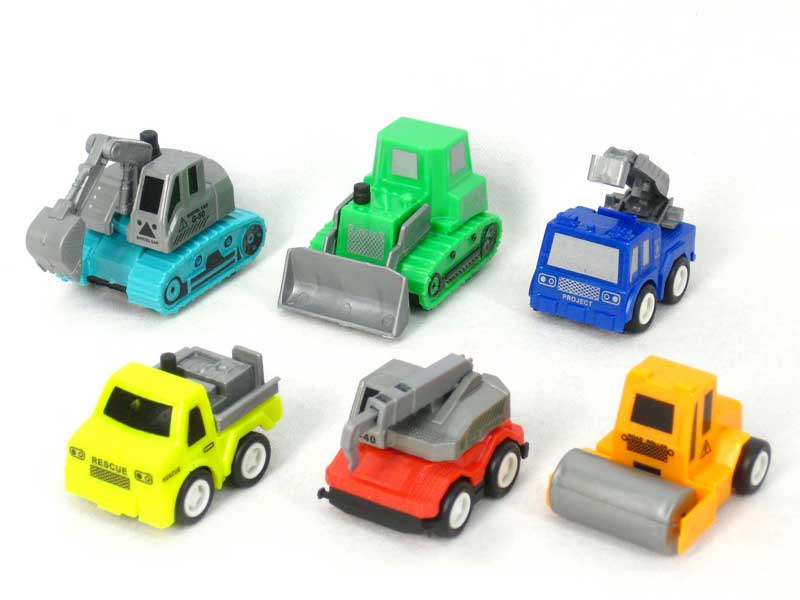 Pull Back Construction Truck(6S) toys