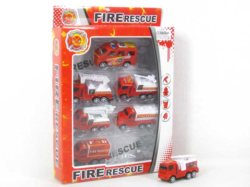 Pull Back Fire Engine & Free Wheel Police Car toys