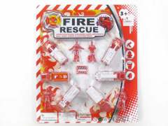 Pull Bck Fire Engine Set