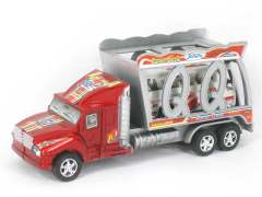 Pull Back Truck Tow Bus