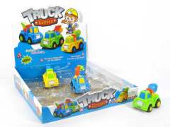 Pull Back Cartoon Construction Truck(12in1)
