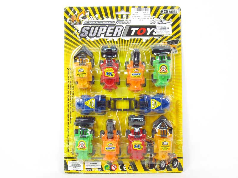 Pull Back Construction Car(10in1) toys