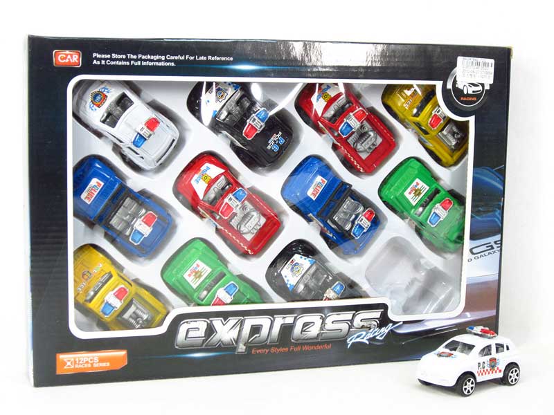 Pull Back Police Car(12in1) toys