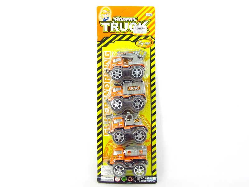 Pull Back Construction Truck(4in1) toys