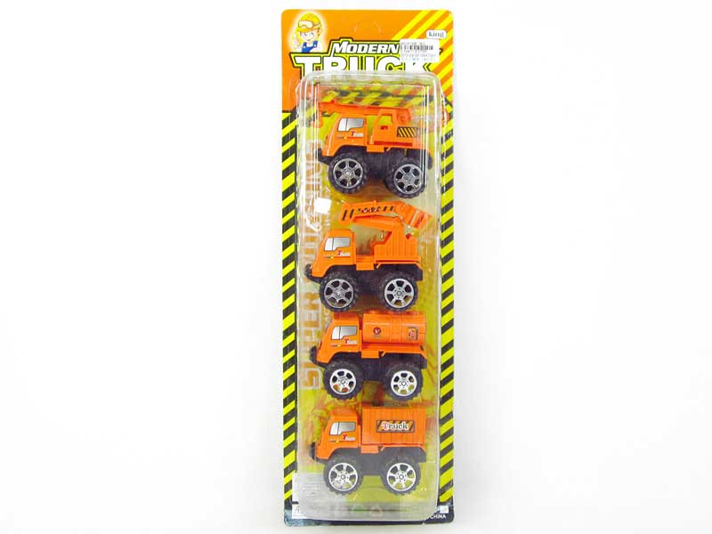 Pull Back Construction Truck(4in1) toys