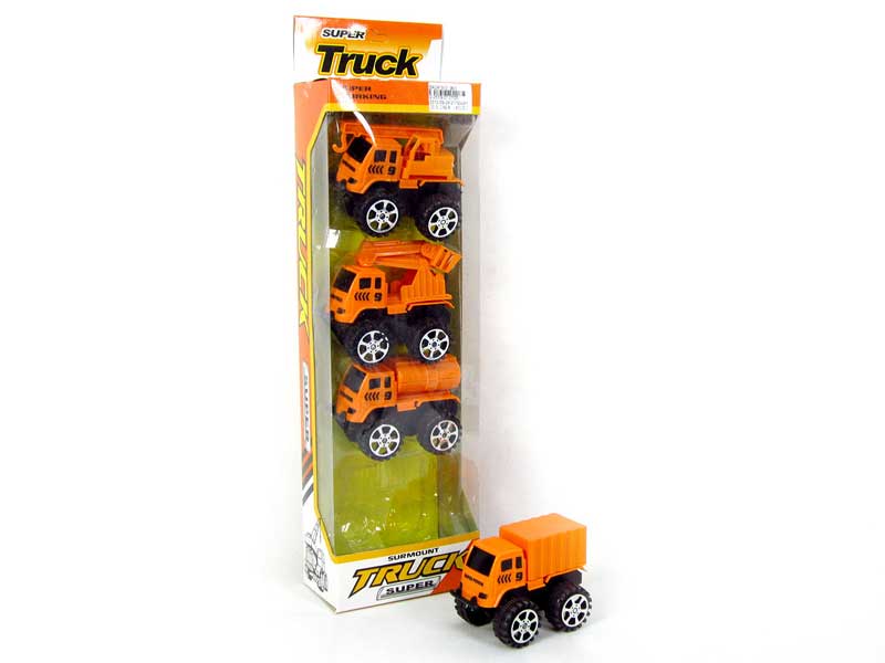 Pull Back Construction Truck(4in1) toys