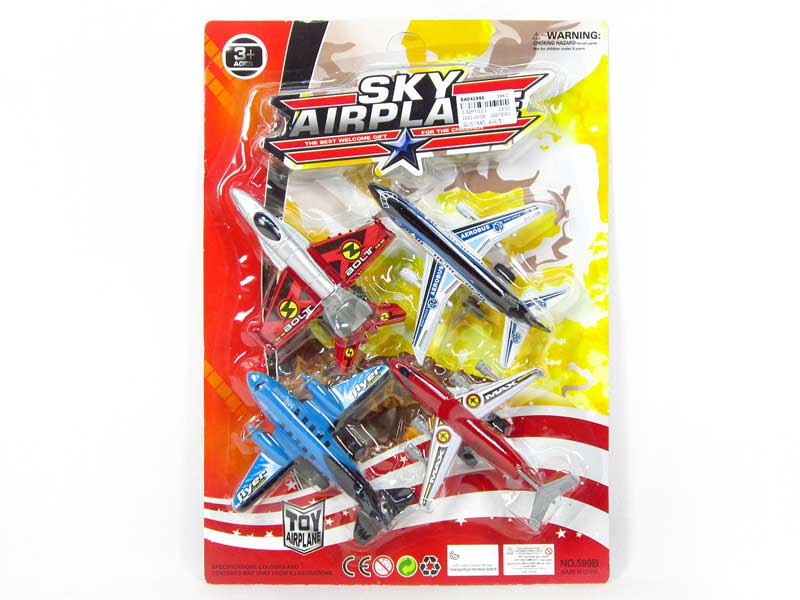 Pull Back Airplane(4in1) toys