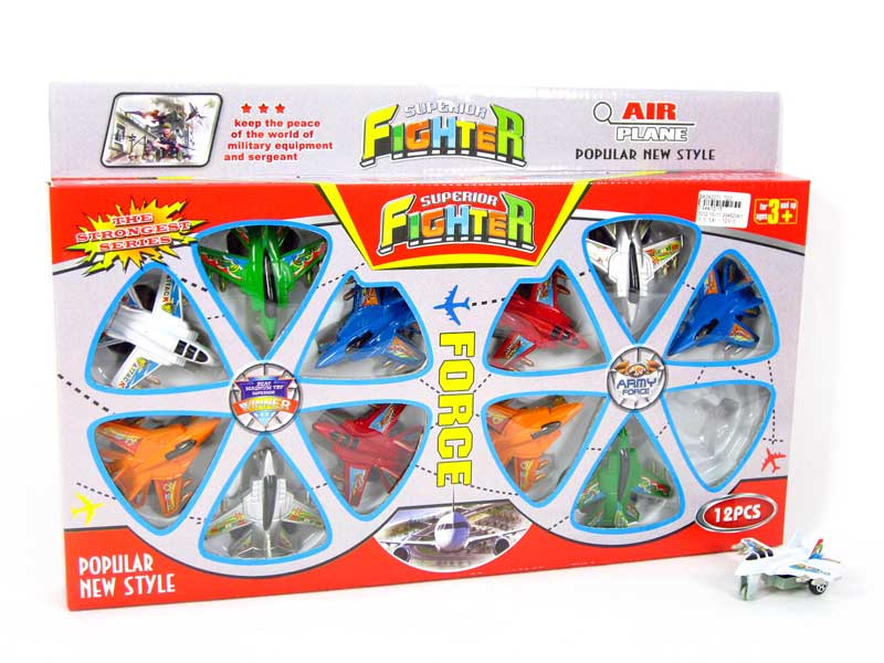 Pull Back Airplane(12in1) toys