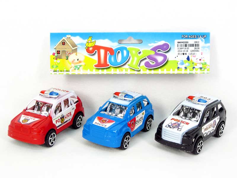 Pull Back Police Car(3in1) toys