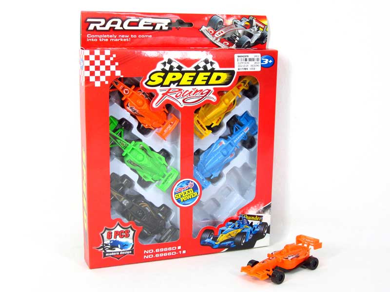 Pull Back Equation Car(6in1) toys