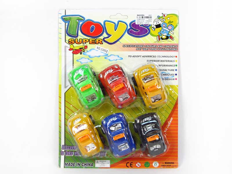 Pull Back Taxi(6in1) toys