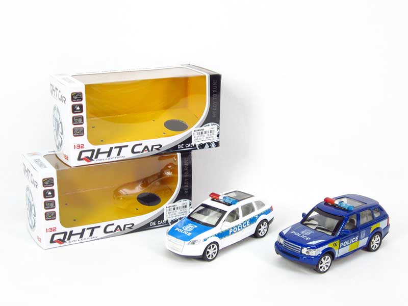 1:32 Die Cast Police Car Pull Back W/L_S(4S) toys