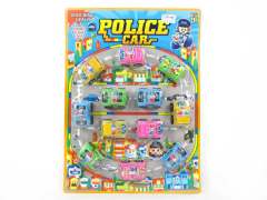 Pull Back Police Car(12in1)