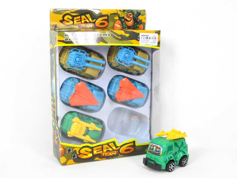 Pull Back Car(6in1) toys