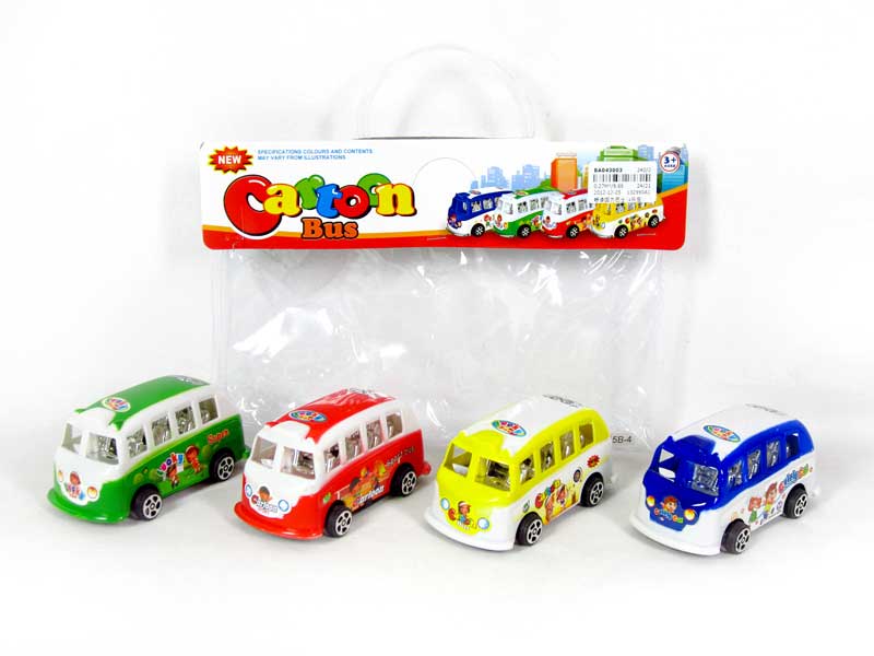 Pull Back Bus(4in1) toys