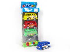 Pull Back Bus(4in1) toys