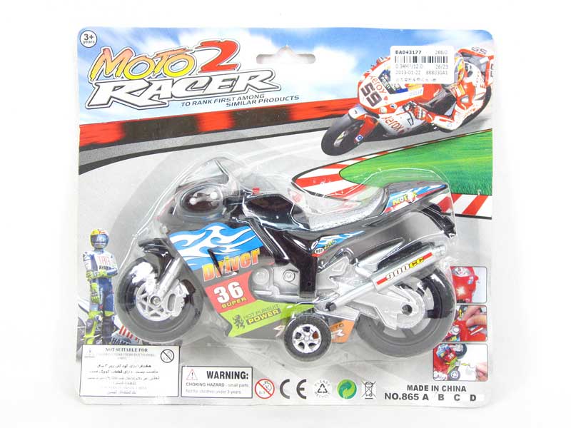 Pull Back Motorcycle W/L(4C) toys