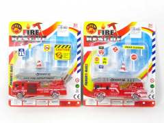 Pull Back Fire Engine & Guide(2S)
