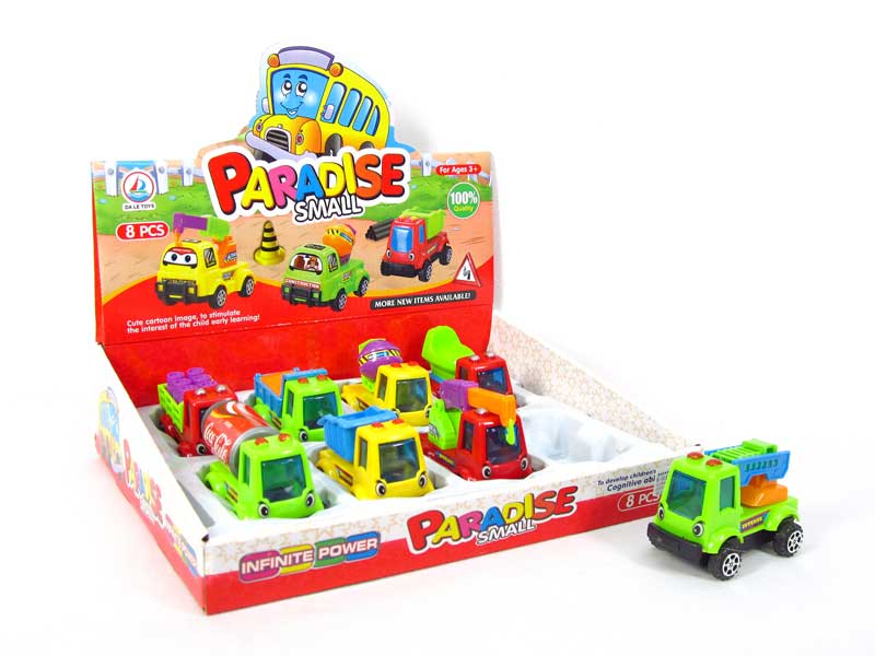 Pull Back Construction Truck(8in1) toys