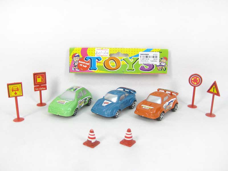 Pull Back Car W/Guide(3in1) toys