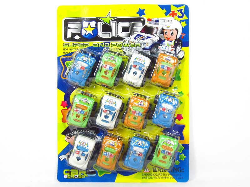 Pull Back Police Car(12in1) toys