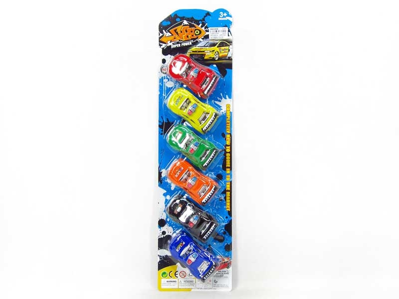 Pull Back Police Car(6in1) toys