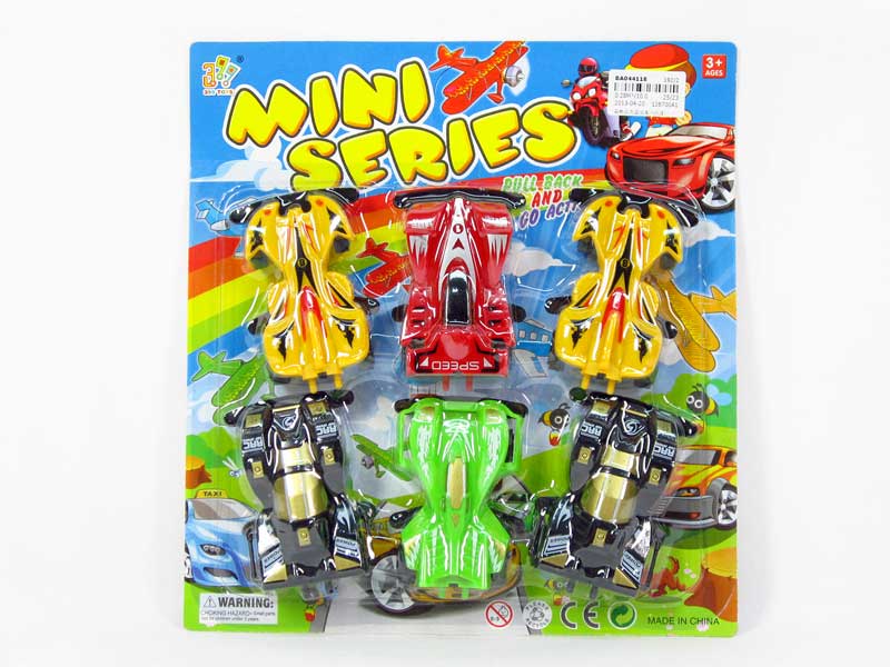 Pull Back 4Wd Car(6in1) toys