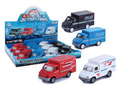 Die Cast Ambulance Pull Back(12in1)