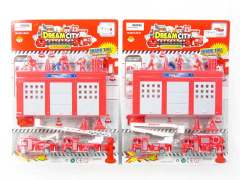 Pull Back Fire Engine Set(2in1)