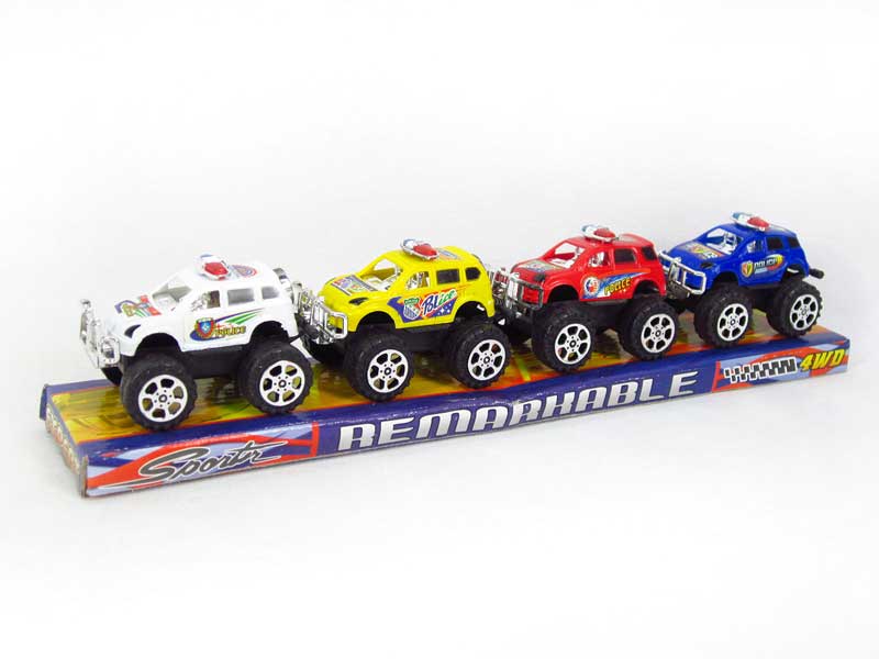 Pull Back Cross-country Police Car(4in1) toys