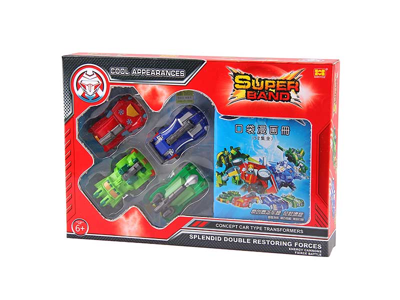 Pull Back Car(4in1) toys