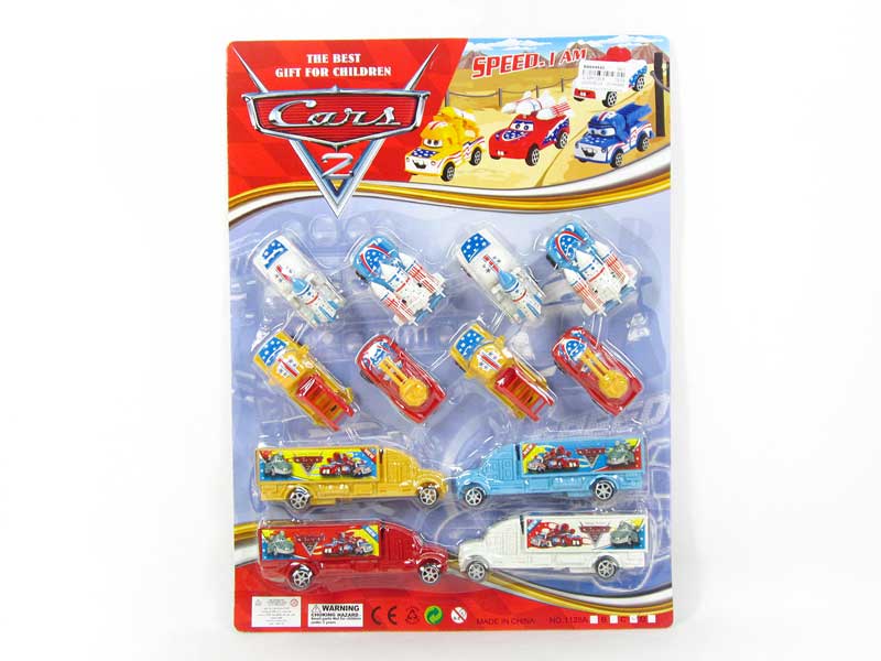 Pull Back Car & Container Truck(12in1) toys