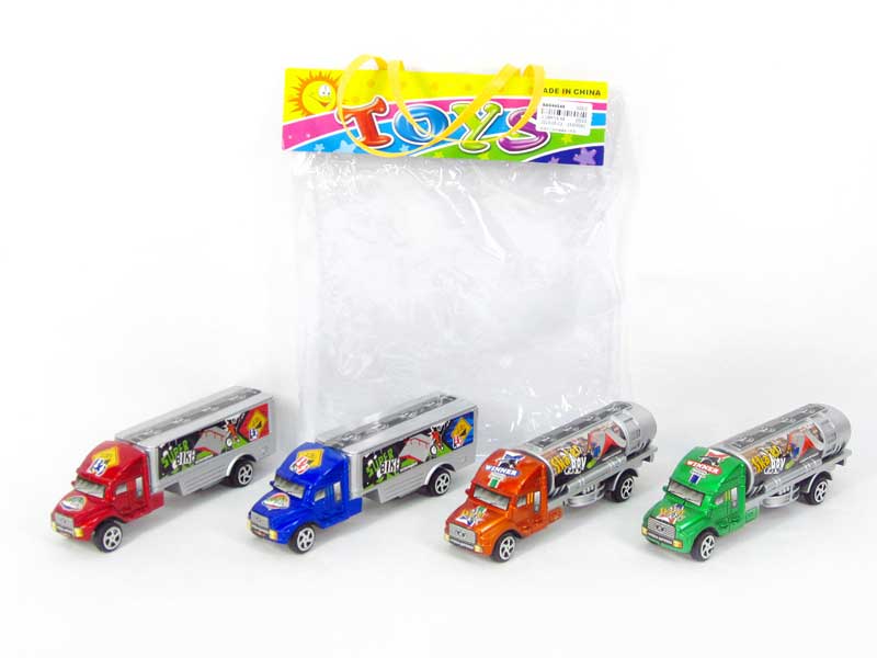 Pull Back Tow Truck(4in1) toys