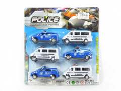 Pull Back Police Car(6in1)