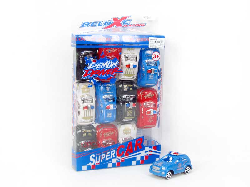 Pull Back Police Car(12in1) toys