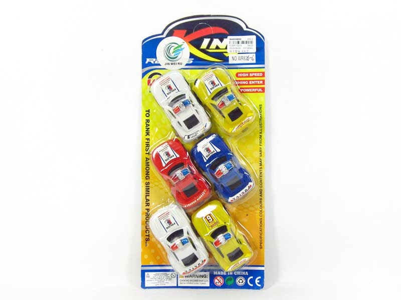 Pull Back Police Car(6in1) toys