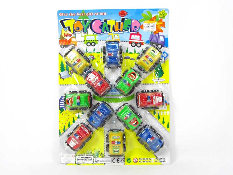 Pull Back Police Car(12in1) toys