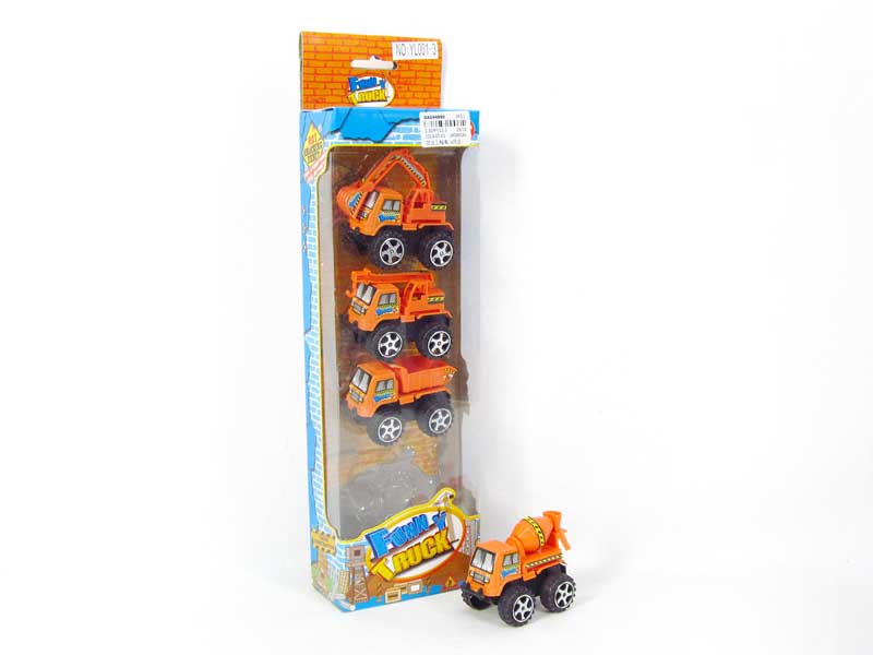 Pull Back Construction Truck(4in1) toys