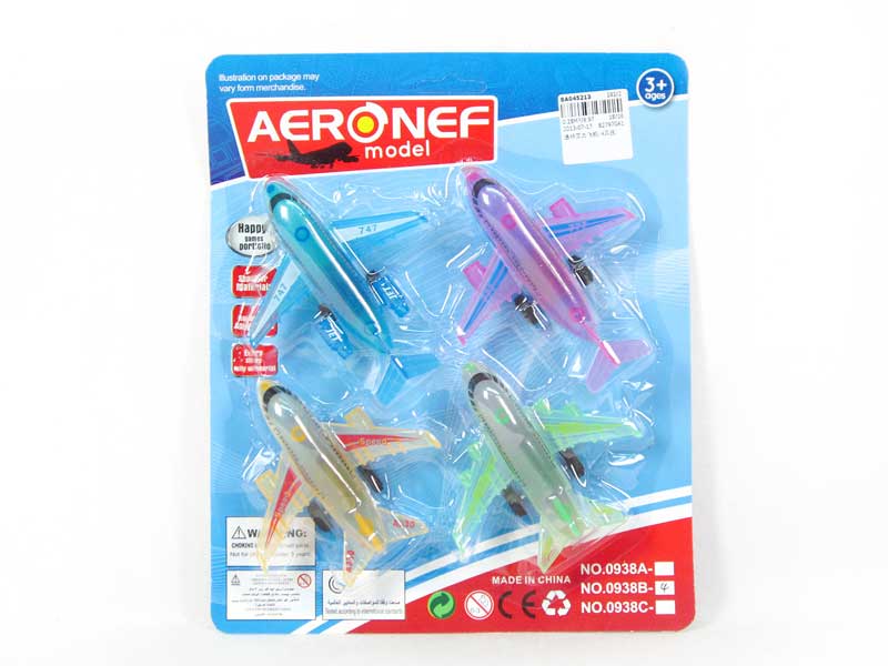 Pull Back Airplane(4in1) toys