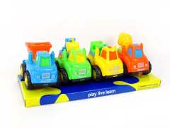 Pull Back Construction Truck(4in1) toys