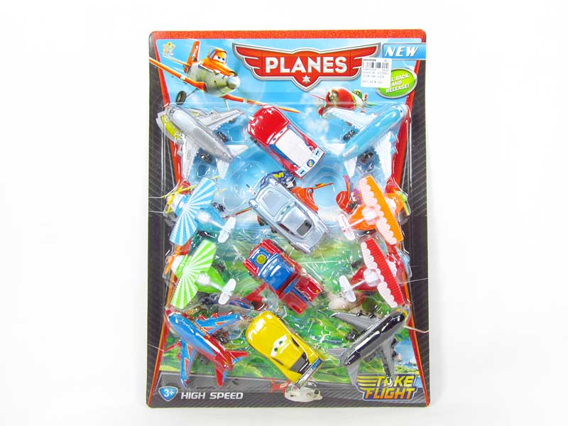Pull Back Car & Airplane(12in1) toys