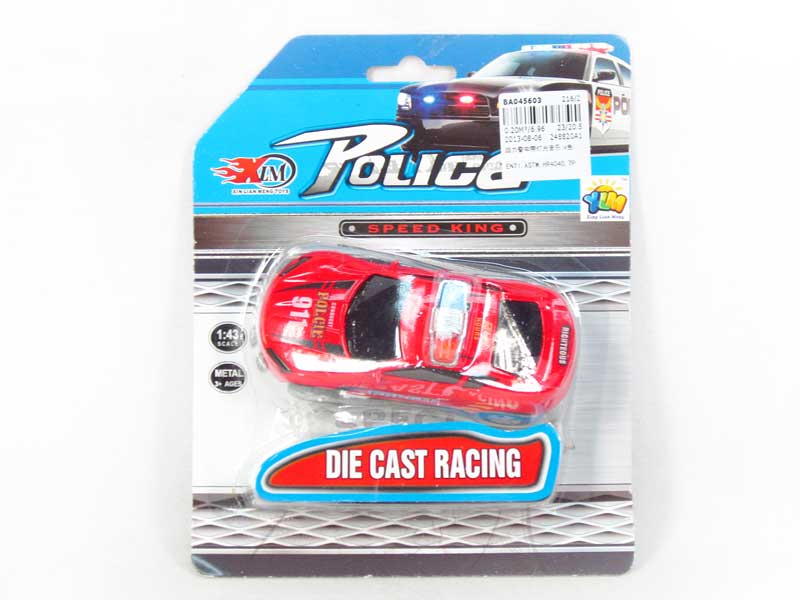 Pull Back Police Car W/L_M(4C) toys