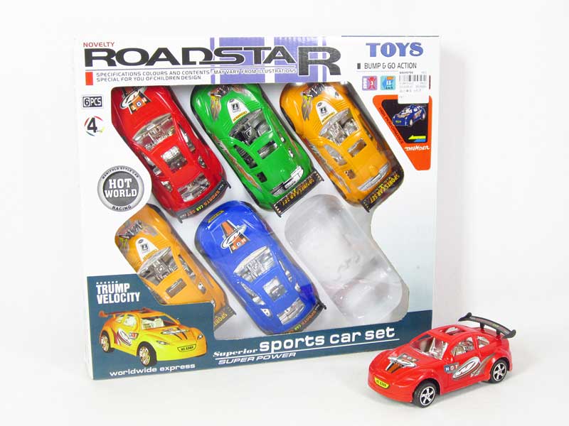 Pull Back Racing Car(6in1) toys