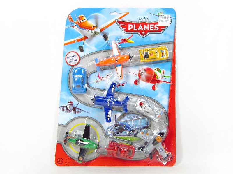 Pull Back Plane(8in1) toys