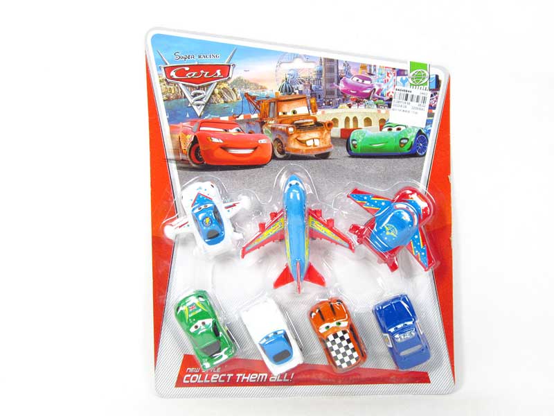 Pull Back Plane(7in1) toys